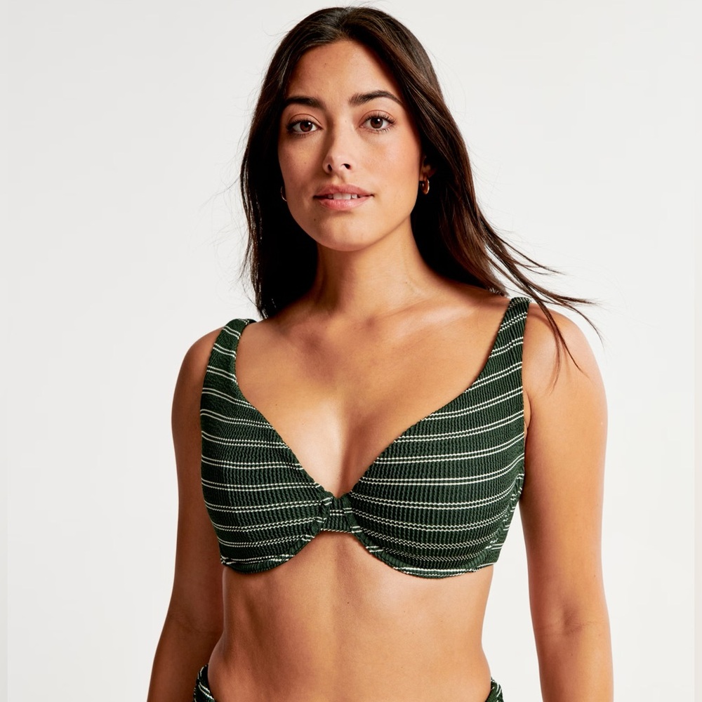 Abercrombie Curve Love High Apex Underwire Bikini Top